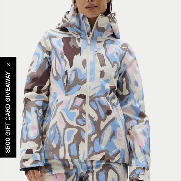 Women's Multicolor Patterned Jacket - Picture 1 of 6